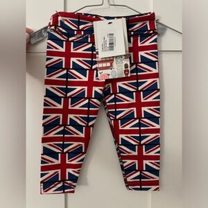Kick Pants Union Jack Legging NWT